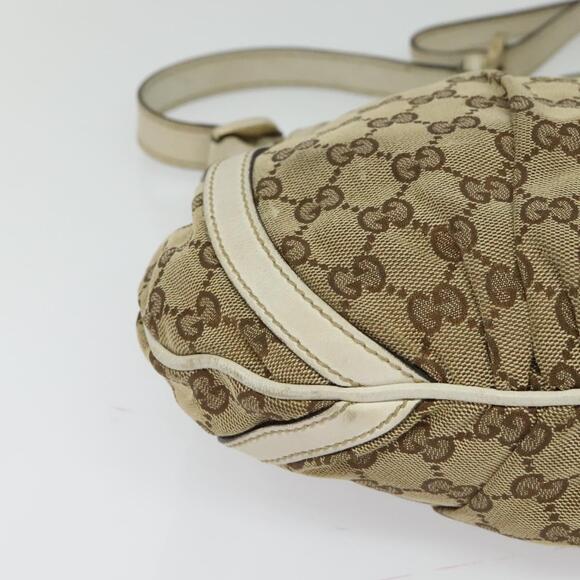 GUCCI GG Canvas Abbey Shoulder Bag Beige Gold - Picture 10 of 16